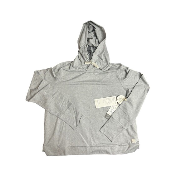 Vuori Tops - Vuori Womens Essential Halo Hoodie Pullover Pale Grey Heather Medium New $96